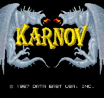 Karnov (US) screen shot title